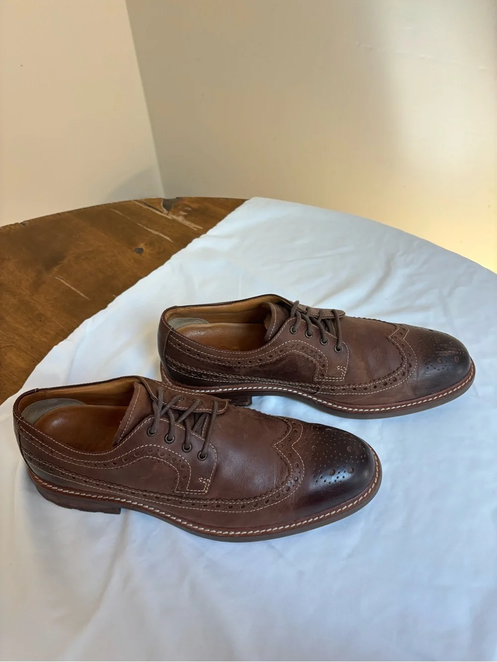 Sperry Gold Cup - Brown Wingtip Brogue Leather Dress Shoes - Men’s US Size 10.5M